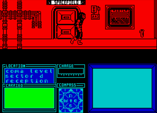 Marsport - ZX Spectrum game screenshot (1985) by Gargoyle Games